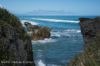 Pancake Rocks - unusual rock formations