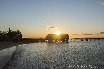 Sunset over the jetty